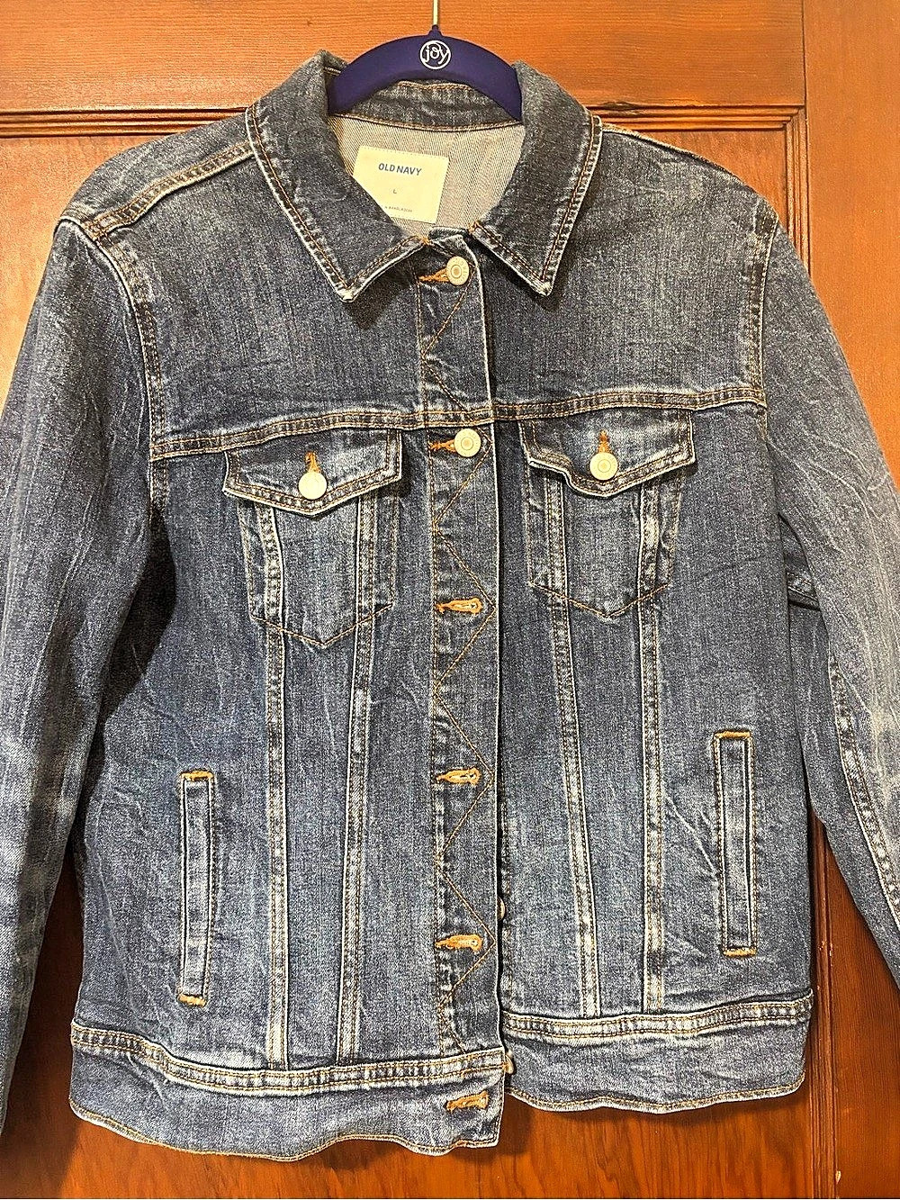 Old Navy Classic Jean Jacket Denim Blue Size Large